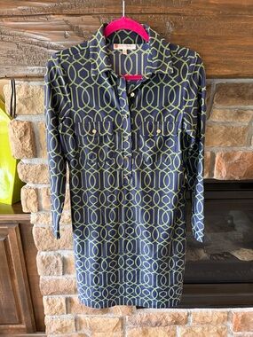 Jude Connally Geometric Print Shirt Dress